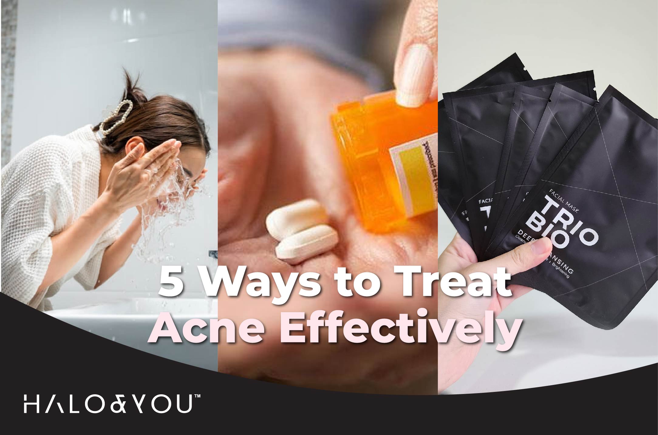 treat acne halo and you trio bio deep cleansing facial mask