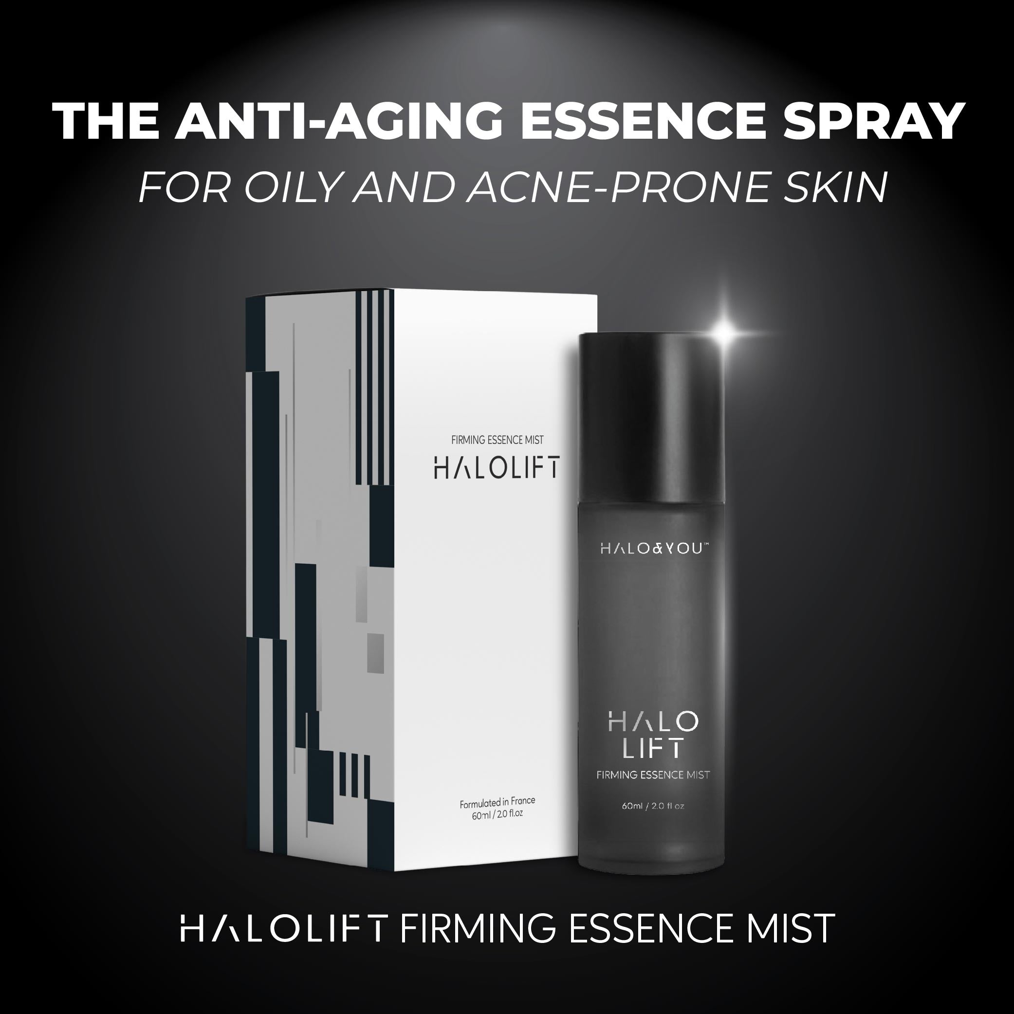 Halo Lift Anti-Aging Mist for Oily Skin – Lightweight Peptide Spray by Halo and You