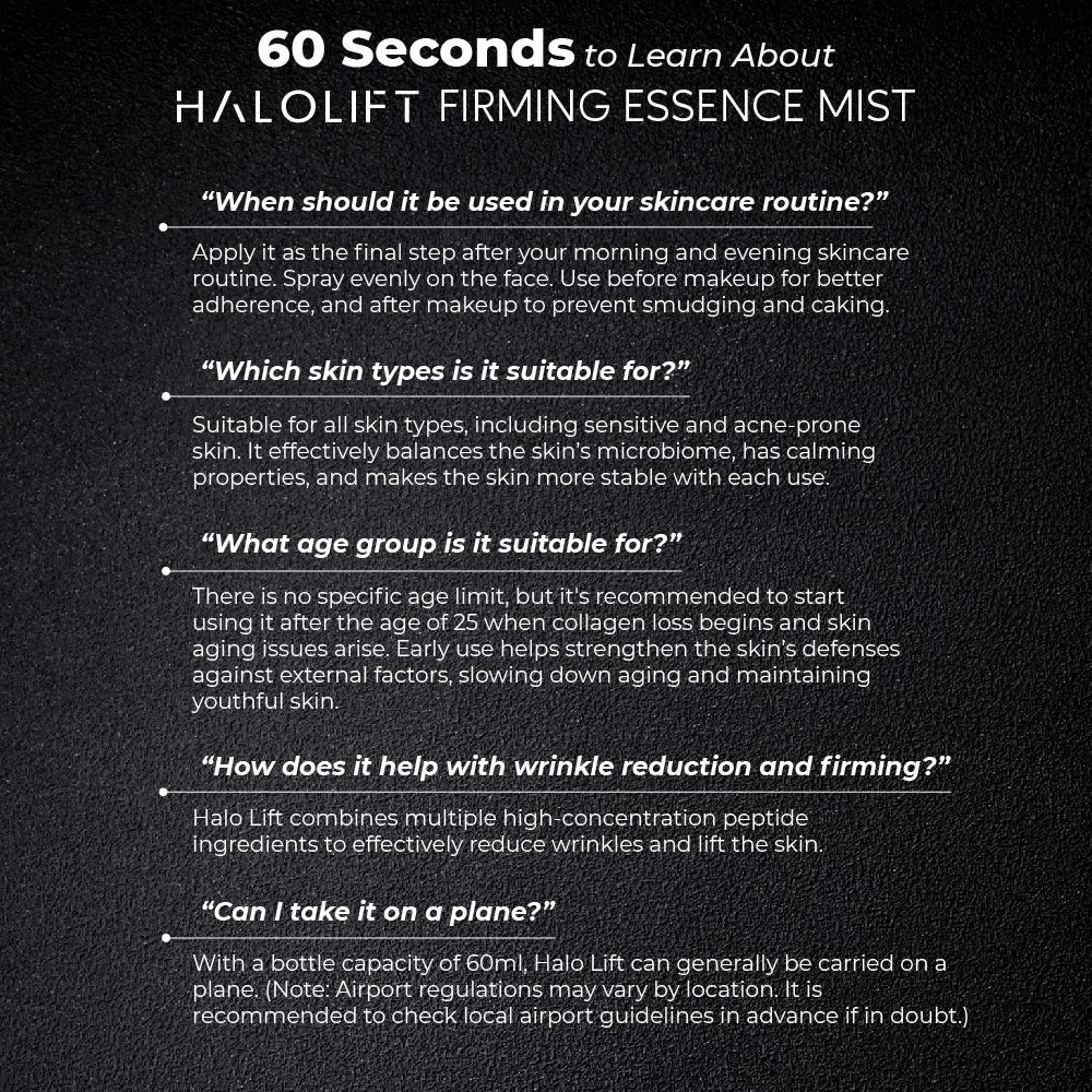 PRE-ORDER (BUY 1 FREE 1) Halo Lift Firming Essence Mist