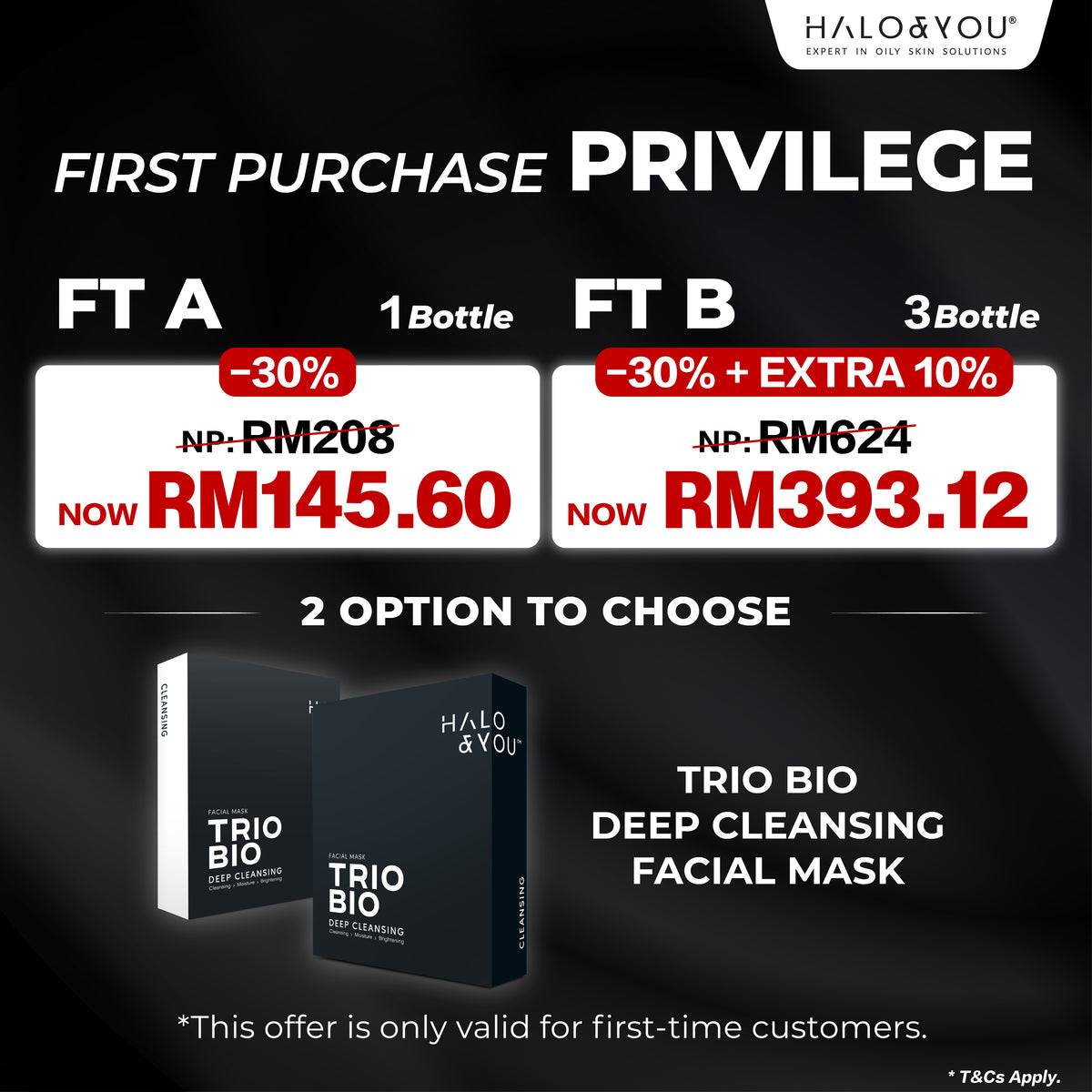 Trio Bio Deep Cleansing Facial Mask (M-FT)