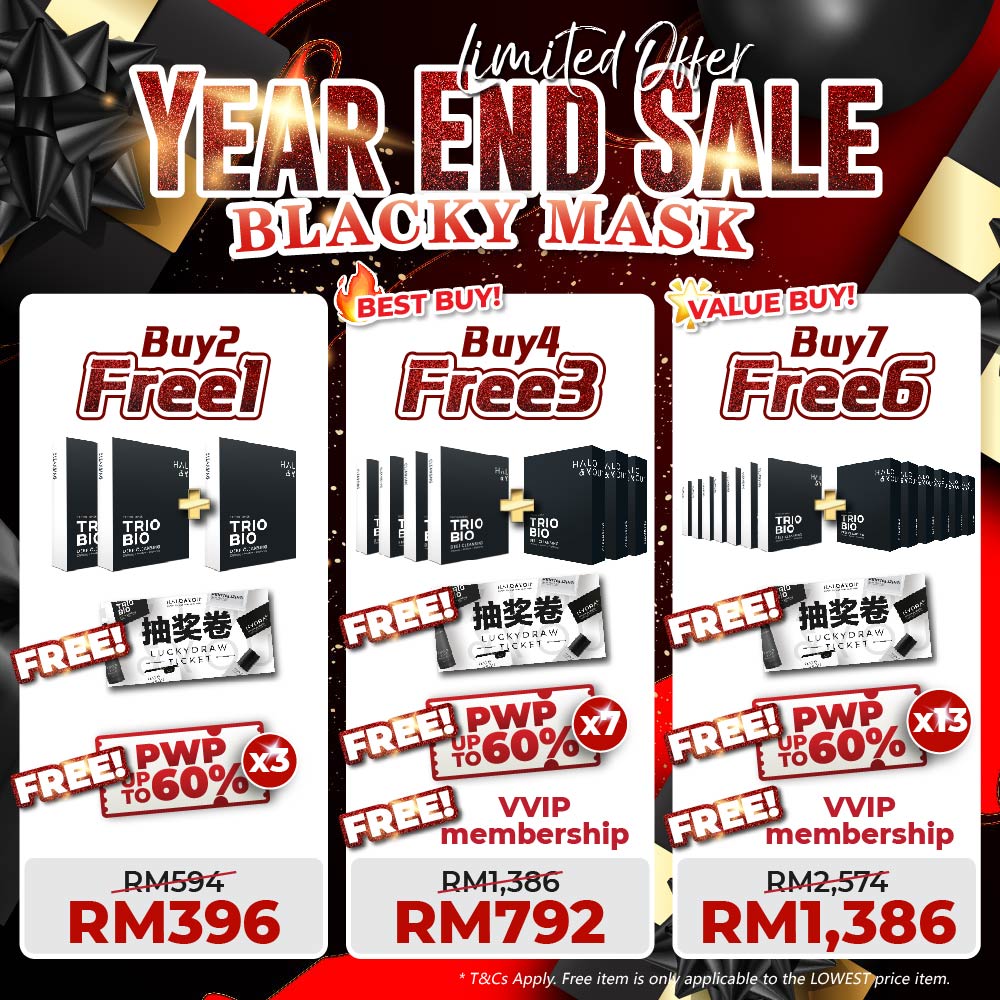 <tc>Tawaran Bundle - Masker Muka Pembersih Trio Bio Blacky
</tc>
