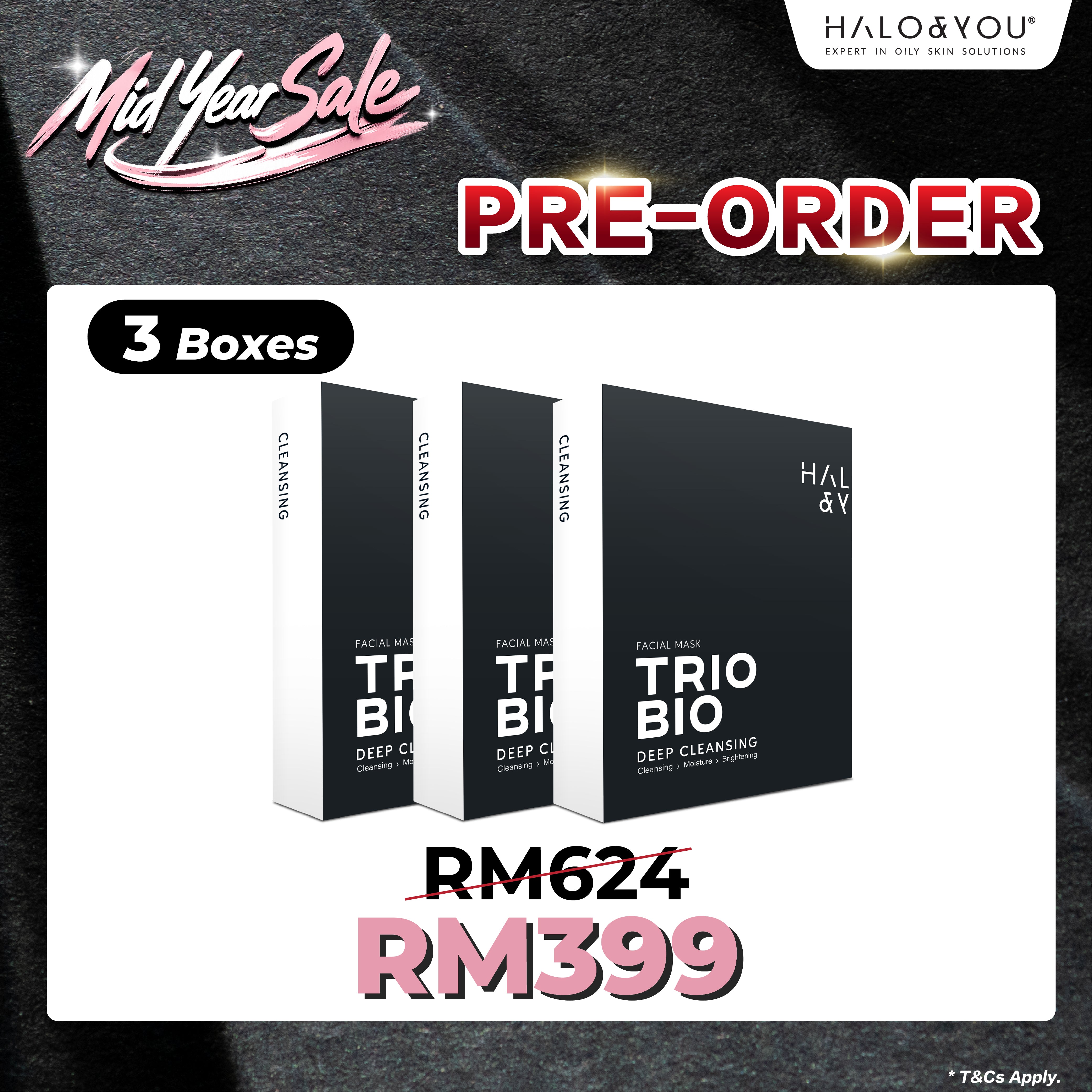 [PRE ORDER] Bundle Deals — Blacky — Trio Bio Deep Cleansing Facial Mask