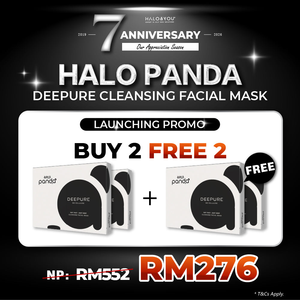 [BUY 1 FREE 1] HALO PANDA DEEPURE CLEANSING FACIAL MASK
