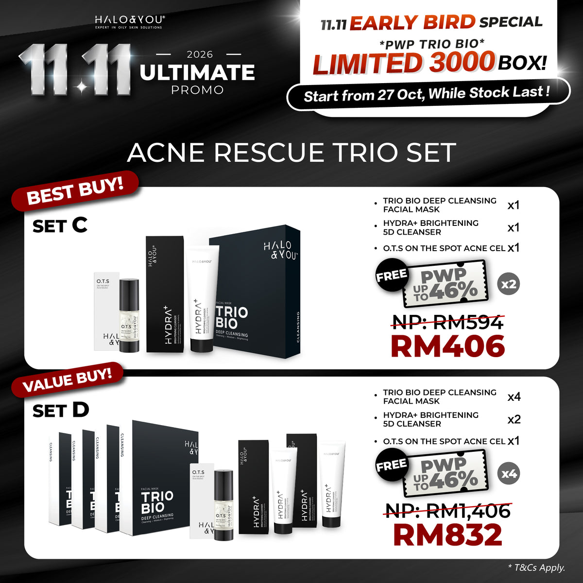 Bundle Deals - Acne Rescue Trio Set