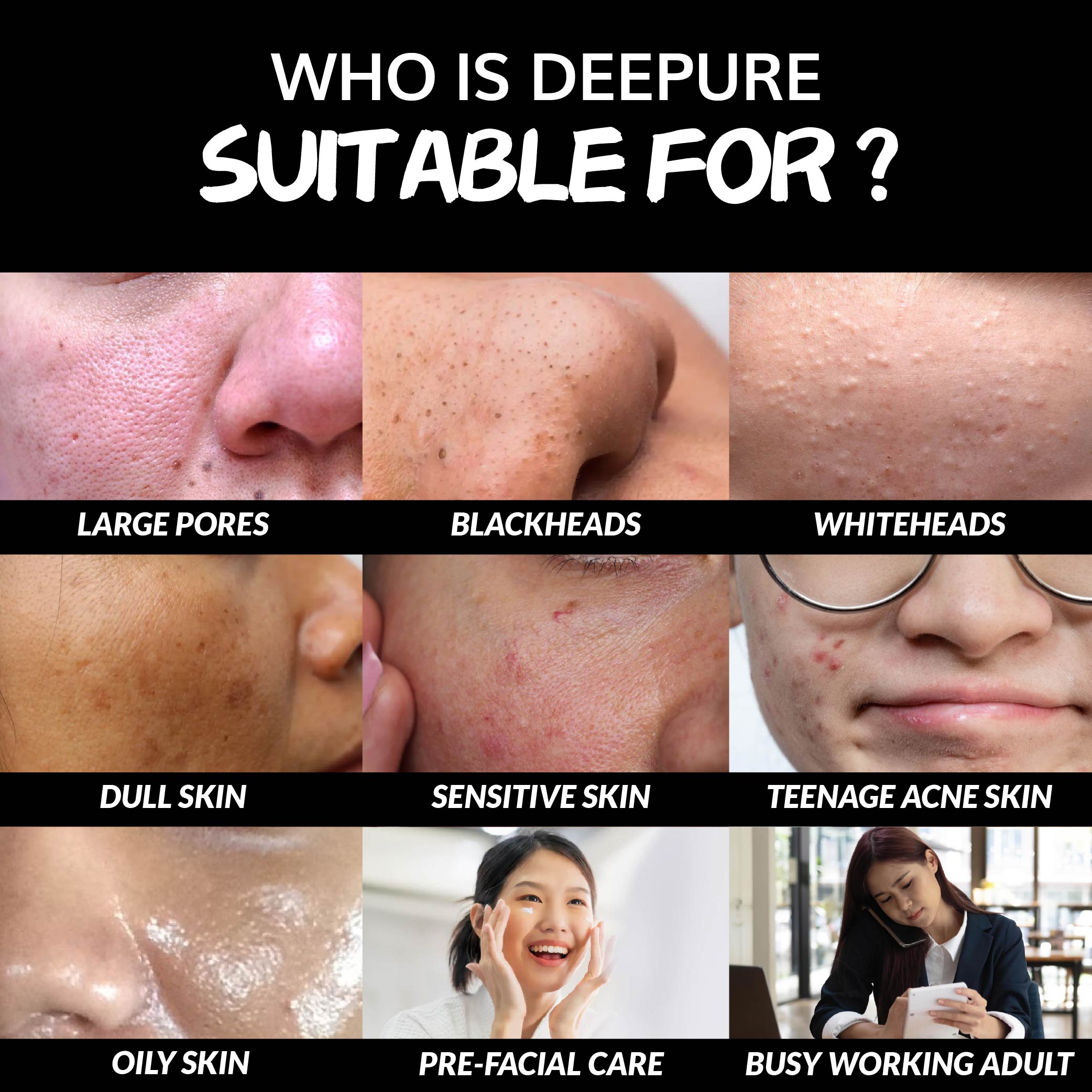 [BUY 1 FREE 1] HALO PANDA DEEPURE CLEANSING FACIAL MASK